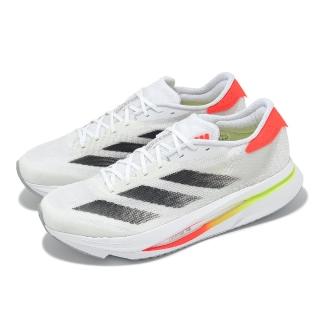 【adidas 愛迪達】慢跑鞋 Adizero SL2 M 男鞋 白 黑 厚底 緩衝 輕量 運動鞋 愛迪達(JS1181)