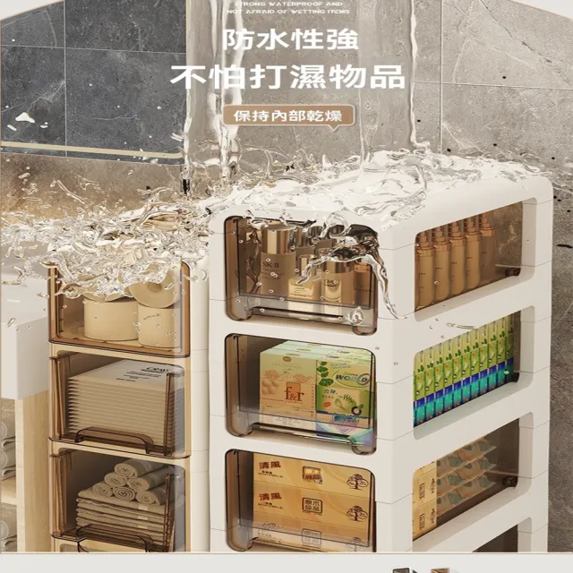 【星優】浴室置物架 洗手間馬桶側邊 夾縫落地架子 預售12工作天(夾縫櫃 長42.5*寬20*高121)