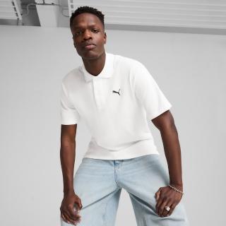 【PUMA】短袖上衣 男 POLO衫 歐規 ESS 白 62965702