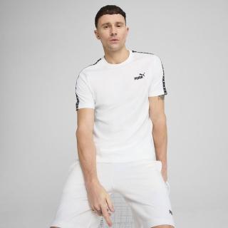 【PUMA】短袖上衣 男 ESS TAPE 歐規 白 68467402