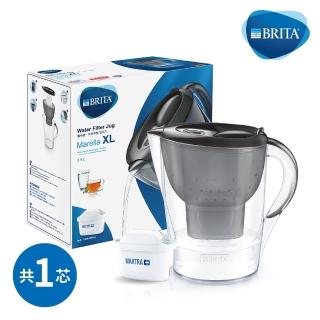 【BRITA】官方直營 Marella 3.5L馬利拉濾水壺 曜石黑(內含1入濾芯)