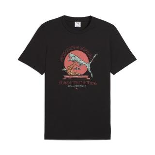 【PUMA】上衣 Bonsai 男款 黑 橘 藍 寬鬆 純棉 短T 棉T 短袖(629634-01)
