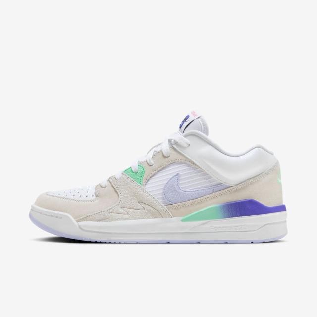 【NIKE 耐吉】Jordan Stadium 90 男 運動休閒鞋 舒適 緩震 穿搭 灰白 藍紫(HF5756-151)