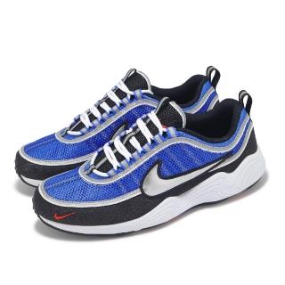 【NIKE 耐吉】休閒鞋 Air Zoom Spiridon 男鞋 藍 黑 銀 復古 緩震 運動鞋(HF9117-400)