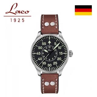 【Laco 朗坤】861990 德國空軍 飛行員手錶 BASIC AACHEN 軍事風格機械錶(機械錶 39mm)