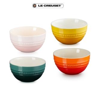 【Le Creuset】瓷器韓式飯碗350ml(沙丘白)
