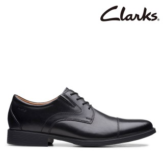 【Clarks】男鞋 Whiddon Cap 寬楦設計橫飾德比鞋 皮鞋(CLM52912D)