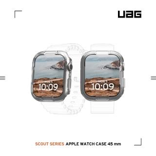 【UAG】Apple Watch 45mm 耐衝擊保護殼V2-透明(適用S7、S8、S9)