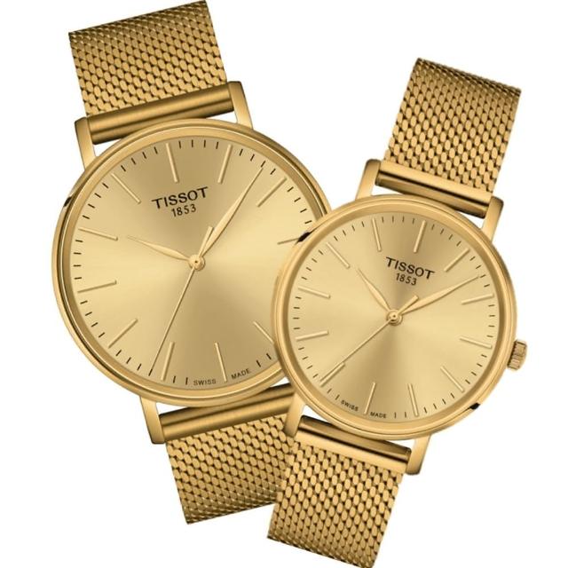 【TISSOT 天梭 官方授權】EVERYTIME 經典腕錶 母親節 禮物 推薦(T1434103302100 / T1432103302100)