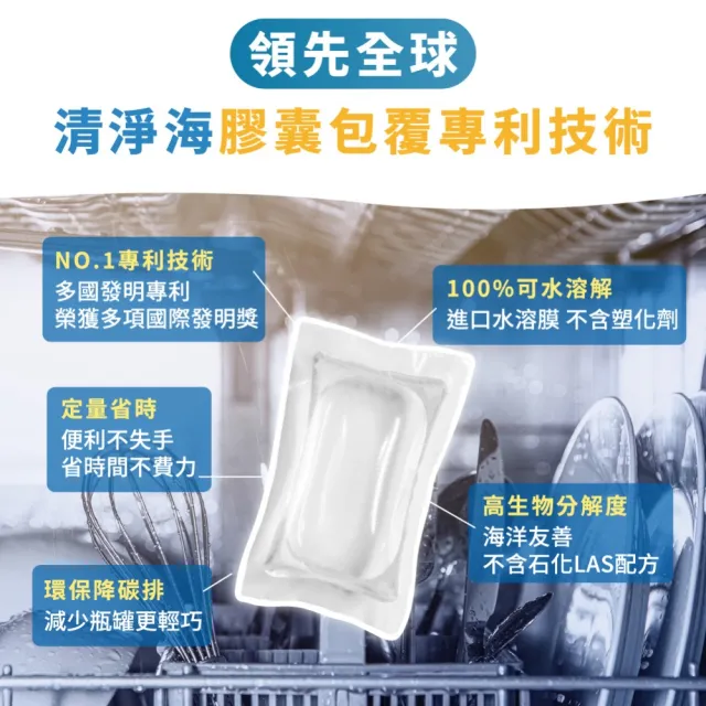 【清淨海】全效洗碗膠囊-除油淨味3g*30顆(洗碗膠囊)