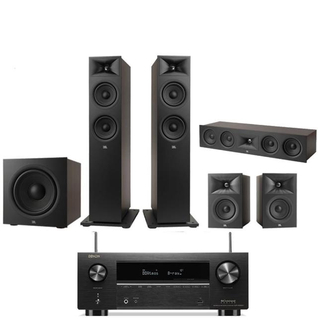 【Denon 天龍】家庭劇院組合(AVR-X2800H+JBL STAGE 260F+240B+245C+220P)