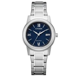 【CITIZEN 星辰】光動能鋼帶女錶 FE1220-89L