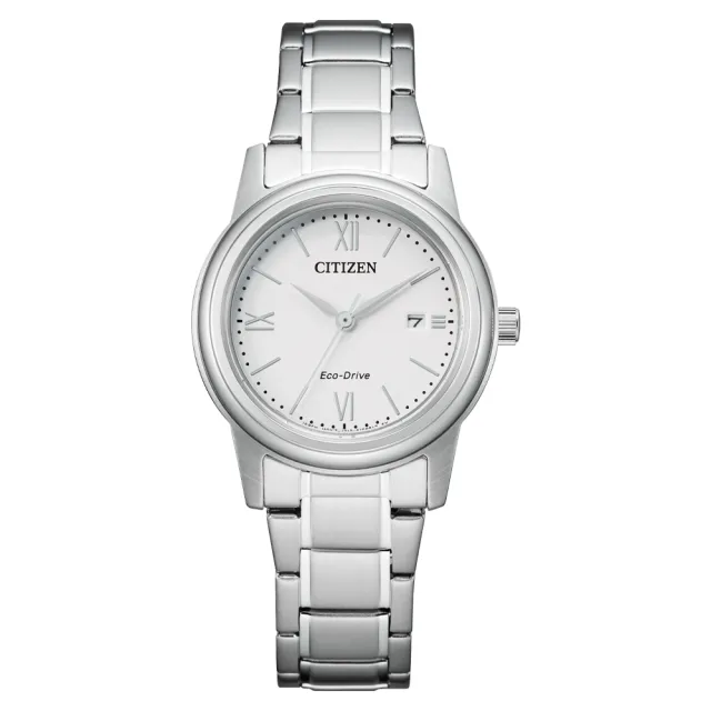 【CITIZEN 星辰】光動能鋼帶女錶 FE1220-89A