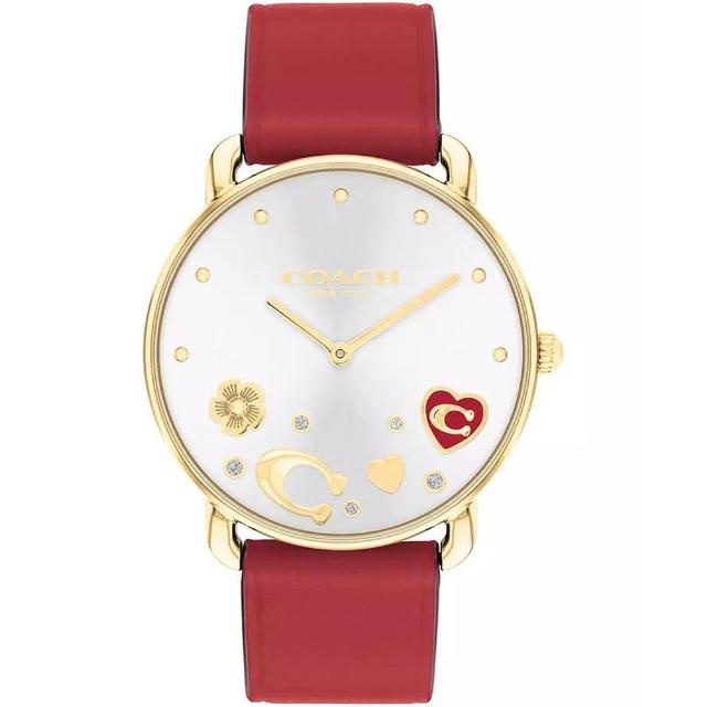 【COACH】Elliot 動心時刻C字晶鑽手錶-36mm(14504520)