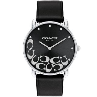 【COACH】Elliot 金屬光C字石英手錶-36mm(14504336)
