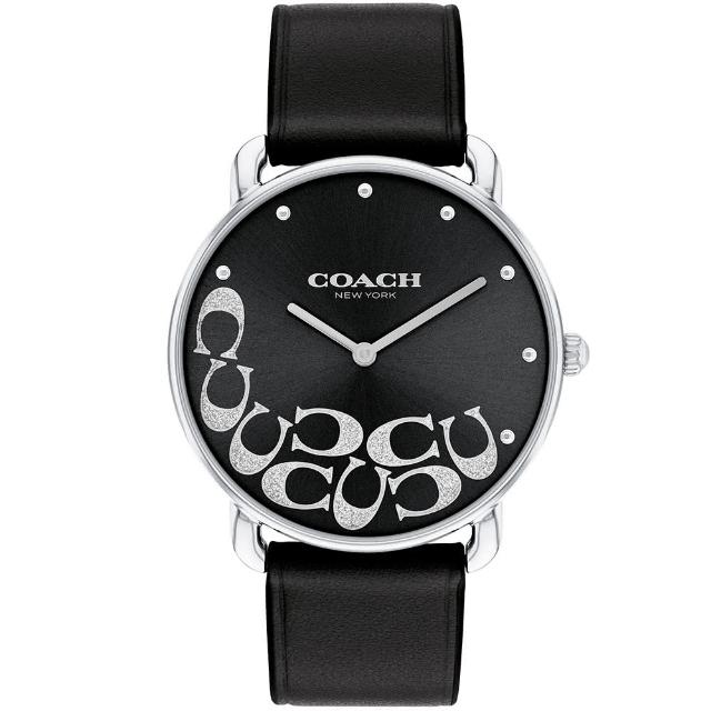 【COACH】Elliot 金屬光C字石英手錶-36mm(14504336)