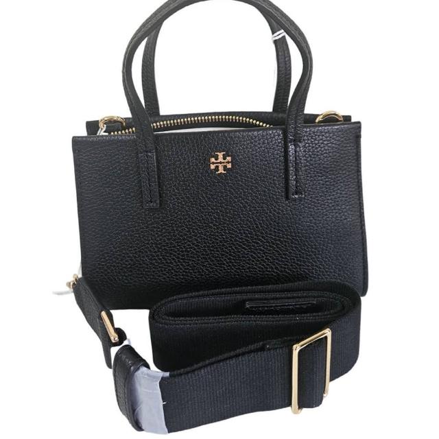 【TORY BURCH】TB Blake Mini Tote皮革托特包手提斜背包(黑色/贈原廠防塵袋紙袋/母親節送禮)