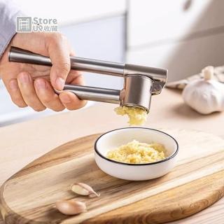 【Store up 收藏】頂級304不鏽鋼 可拆洗 省力壓蒜器-加長款(AD500)
