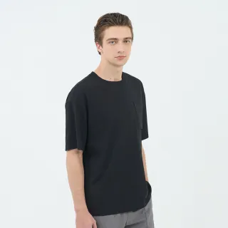 【GIORDANO 佐丹奴】男裝竹原涼感口袋上衣 Bamboo Cool系列(09 標誌黑)