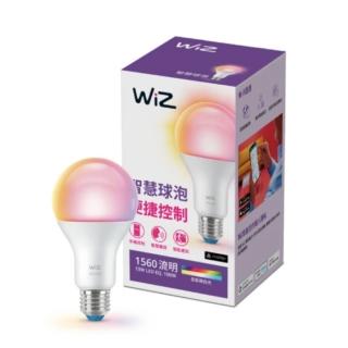 【Philips 飛利浦】WiZ LED 13W E27 110V APP 遠端手機控制 可調色 可調光 全綵燈泡 智慧 球泡燈(PW019)