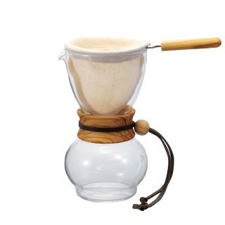 【HARIO】濾布橄欖木手沖咖啡壺480ml 3-4杯(DPW-3-OV)