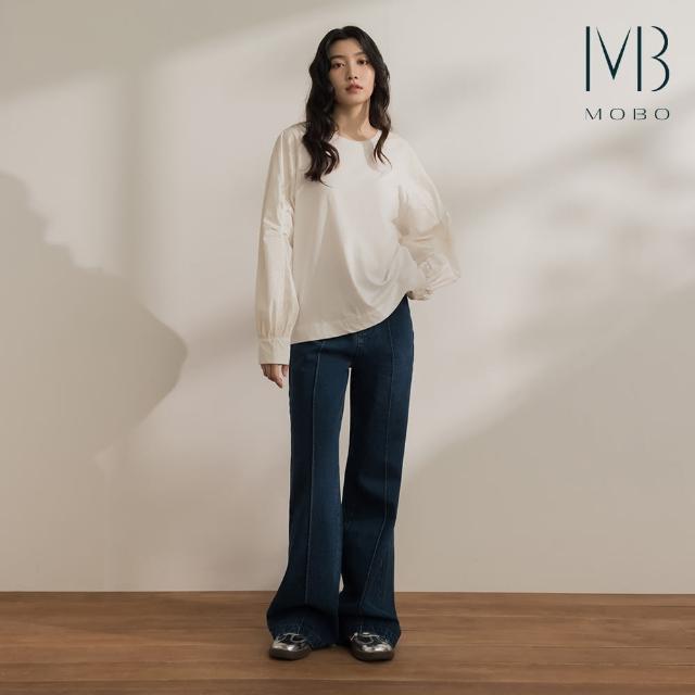 【MO-BO】MIT有機棉個性拼接上衣