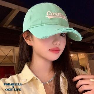 【Porabella】字母帽 復古棒球帽 防曬帽 遮陽帽 時尚遮陽帽 百搭帽 棒球帽 baseball cap
