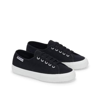 【SUPERGA】休閒鞋 女鞋 3750 輕量系列 黑色 帆布鞋 義大利國民鞋(S7151EW-F83)