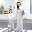 【安朵童舖】現貨韓版兒童直筒抖抖寬褲女童冰絲闊腿抖抖長褲闊腿褲女童糖果色抖抖褲(029)