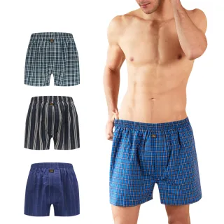 【SunFlower 三花】MOMO獨家花★3件組五片式平口褲(純棉男四角內褲 四角褲 男內褲 獨家花色 隨機花色)