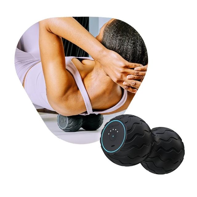 【Therabody】Theragun Wave Duo 藍芽智慧型震動按摩花生(5檔變速/筋膜球)