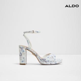 【ALDO】GRACIOUS-時尚蝴蝶圖漾設計粗跟涼跟鞋-女鞋(花色)