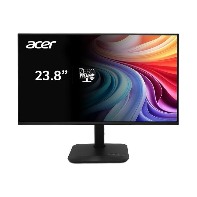 雙11限定【Acer 宏碁】KA242Y G 24型護眼螢幕(23.8吋/FHD/120Hz/1ms/IPS/FreeSync)