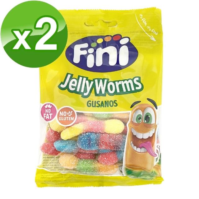 【Fini】飛尼軟糖 酸味蚯蚓造型100g(2包)