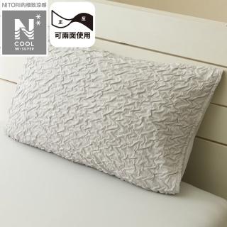 【NITORI 宜得利家居】極致涼感 枕套 N COOL WSP JC GY 25NC-25 43×63(極致涼感 枕套 套 N COOL)