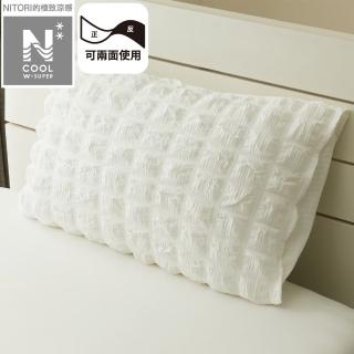 【NITORI 宜得利家居】極致涼感 枕套 N COOL WSP PK 25NC-26 43×63(極致涼感 枕套 套 N COOL)