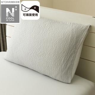 【NITORI 宜得利家居】極致涼感 枕套 N COOL WSP GY 25NC-21 50×70(極致涼感 枕套 套 N COOL)