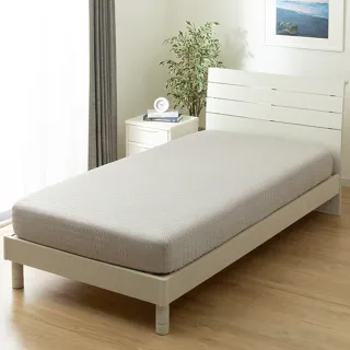 【NITORI 宜得利家居】進階涼感 伸縮床包 N COOL SP GY 25NC-11 雙人加大(涼感 伸縮床包 N COOL)