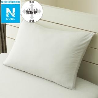 【NITORI 宜得利家居】接觸涼感 伸縮枕套 N FIT N COOL GY 25NC-01(接觸涼感 枕套 套 N FIT N COOL)