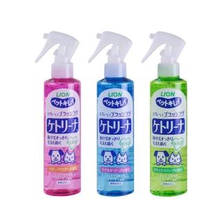 【LION 獅王】PET綺麗系列 犬貓梳毛噴霧 200ml(嬰兒粉香/溫和香皂/舒緩草本)