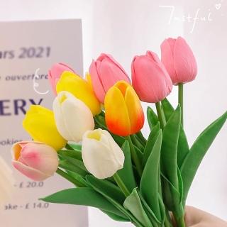 模擬鬱金香花朵3朵送花套(生日 派對 母親節 情人節 求婚告白 七夕 畢業 送禮 小禮物 氣球 居家 佈置)