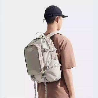 【The North Face 官方旗艦】北面男女款石灰色休閒後揹包｜8DJJ7J4(筆電包/登山包)