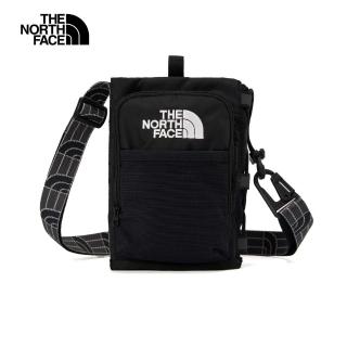 【The North Face 官方旗艦】北面男女款黑色DWR防潑水單肩包｜81DQ4HF(斜揹包)