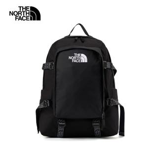 【The North Face 官方旗艦】北面男女款黑色休閒後揹包｜8DJJKX7(筆電包/登山包)