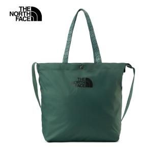 【The North Face 官方旗艦】北面男女款綠色CORDURA耐磨托特包｜8DJSHCH