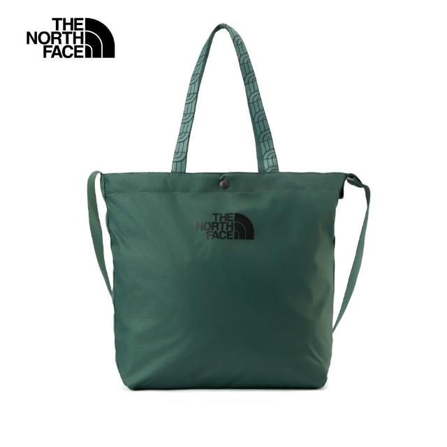 【The North Face 官方旗艦】北面男女款綠色CORDURA耐磨托特包｜8DJSHCH