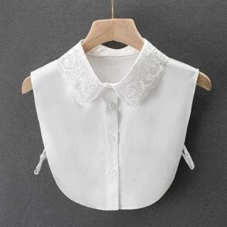【巴黎精品】現貨+預購 假領子襯衫領片(鏤空蕾絲釘珠棉質女裝配件2色a1gg10)