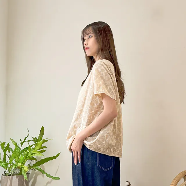 【Hana Mokuba】花木馬日系女裝印花滿版下襬收口上衣(造型上衣)