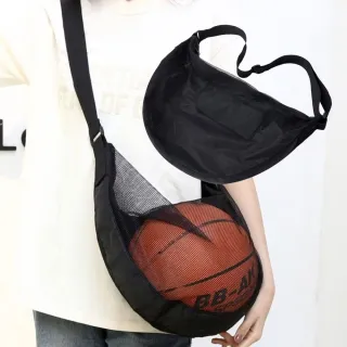 【解放雙手】交換禮物 單顆裝大容量籃球網袋(籃球包 排球袋 訓練 學生 健身 外出 打球 收納袋 背包 