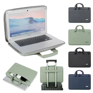 【YUNMI】全開式抗震防摔電腦包 Macbook 15.6吋 手提電腦包 筆電包 內膽包 公事包 休閒商務包